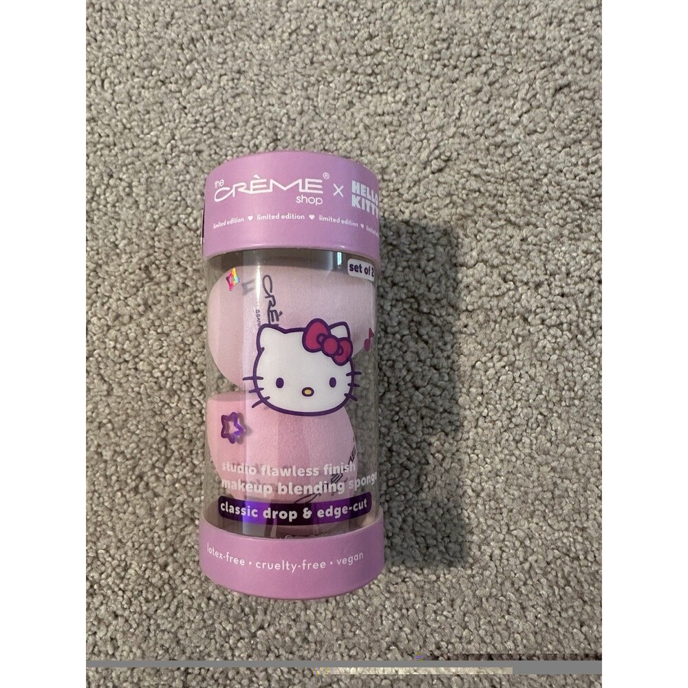 The Creme Shop X Hello Kitty Makeup Blending Sponge Limited Edition Set Of 2 NEW